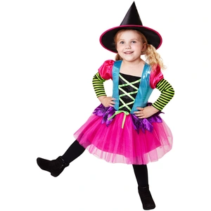 Comparateur de prix : W WIDMANN MILANO Party Fashion - Costume enfant sorcière, robe, chapeau, magicienne, Halloween