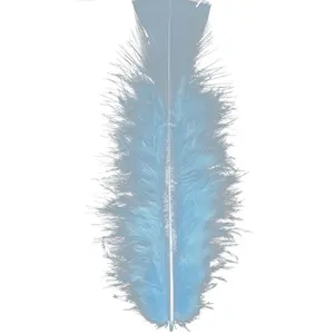 Comparateur de prix : RueDeLaFete Sachet De 50 Plumes Bleu Ciel