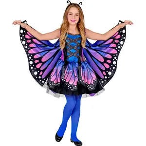 Comparateur de prix : WIDMANN MILANO PARTY FASHION Déguisement papillon - Bleu/rose - Fille