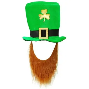 Comparateur de prix : Widmann Chapeau saint patrick/lutin avec barbe Multicolore