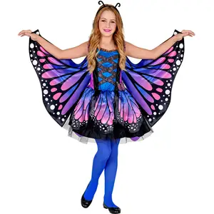 Comparateur de prix : Widmann Déguisement papillon - Bleu/rose - Fille