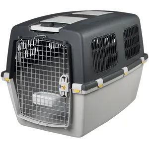 Comparateur de prix : Cage de transport pour chien Trixie Gulliver 6 Gris 64x64x92 cm 39873