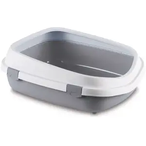 ZOLUX Bac litiere chat queen gris pierre pas cher