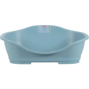 Comparateur de prix : ZOLUX Stefanplast Corbeille Plastique Sleeper 65 cm - 80 x 56 x 31 cm - Bleu Acier - pour Chien