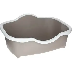 Comparateur de prix : ZOLUX Bac à litière - Smart - Taupe - Large rebord anti-projection - Facile à nettoyer