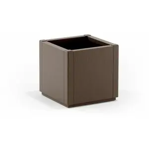 Bac à fleur - ETHICA - Taupe - Carré - 38 L - STEFANPLAST pas cher