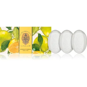 La Florentina Boboli Citrus Hand Soap ensemble de savons solides agrume 3x150 g