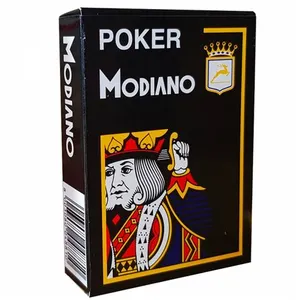 Comparateur de prix : Modiano CRISTALLO - Jeu de 55 cartes 100% plastique - format poker - 4 index jumbo