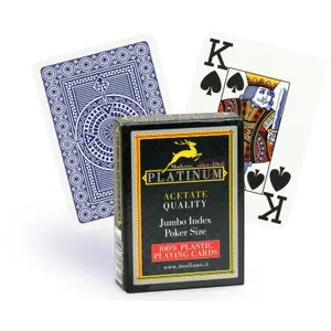 Modiano Cartes Poker Platinum acetate (bleu) pas cher