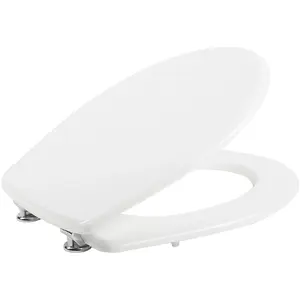 METAFORM Abattant wc blanc siège de toilette en mdf lisse avec couvercle mod. Colibrì