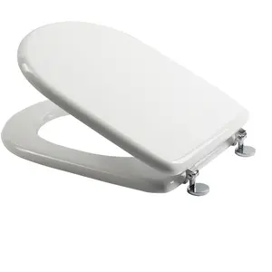 Comparateur de prix : METAFORM Abattant wc blanc siège de toilette en mdf lisse avec couvercle mod. Aretusa Fit
