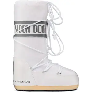 Moonboot - Bottes après-ski - Moon Boot Icon Nylon White pour Femme - Taille 27-30 - Blanc pas cher