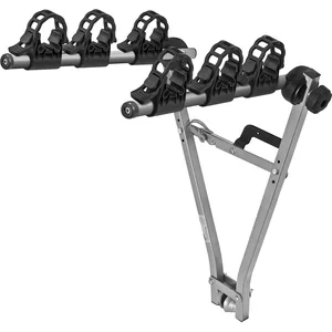 Menabo Marius Porte-vélo pour 3 vélos Montage sur boule d'attelage (Argent/noir)Vendu parcdiscount
