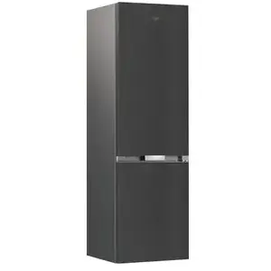 WHIRLPOOL - Réfrigérateur congélateur posable inox noir Dual No Frost ... pas cher