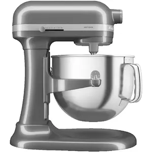 Comparateur de prix : KITCHENAID Robot pâtissier à bol relevable Artisan 5KSM70SHX 375 W 6,6 L Gris étain
