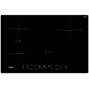 Table induction WHIRLPOOL WBB4877NE 77cm 4 Foyers Noir pas cher