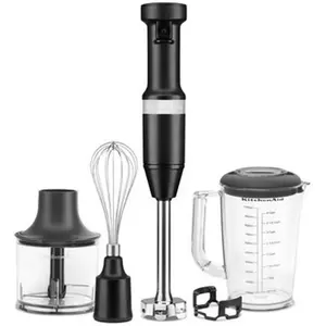 Comparateur de prix : KitchenAid KitchenAid 5KHBV83EOB - Mixeur à main - 180 Watt - noir onyx