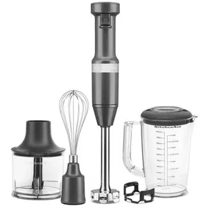 Comparateur de prix : KitchenAid KitchenAid 5KHBV83EDG - Mixeur à main - 180 Watt - anthracite