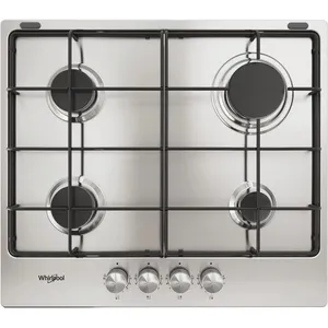 Whirlpool - tgml 650 ix plaque Argent Intégré (placement) Gaz 4 zone(s) pas cher