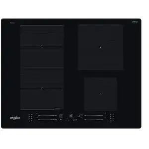 Plaque Induction Whirlpool WFS2765NEIXL Minuteurs 7200W 4 Foyers Verre Noir pas cher