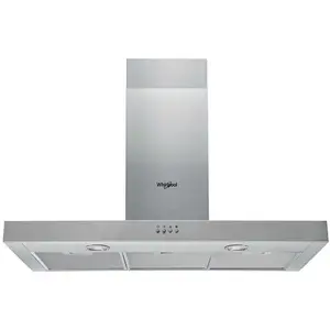Whirlpool - hotte décorative murale 90cm 432m3/h inox - akr5593ix TU pas cher
