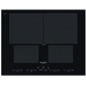 Whirlpool SMO 654 OF/BT/IXL Noir Intégré 65 cm Plaque avec zone à indu... pas cher