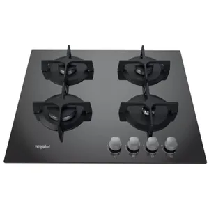 Whirlpool - table de cuisson gaz 60cm 4 feux noir - agr555mrfr TU pas cher
