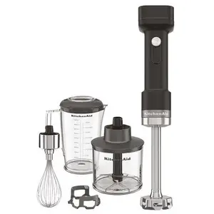 Comparateur de prix : KITCHENAID Mixeur plongeant sans fil + acc avec batterie Noir Réglisse...