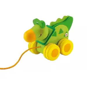 Trudi Push & Pull Mini Jouet à Traïner Crocodile 1ut pas cher
