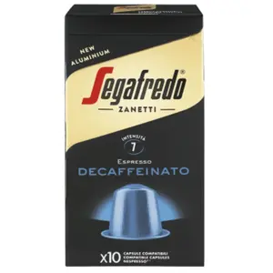 Capsules de café décaféiné Segafredo Deca pour machines Nespresso®, 10 pièces. pas cher