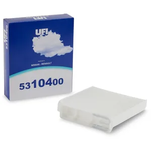 UFI Filters Filtre d'habitacle pour RENAULT: Clio, Twingo, Duster, Modus, Wind & DACIA: Logan, Duster, Sandero & NISSAN: Note, Micra (Ref: 53.104.00) pas cher