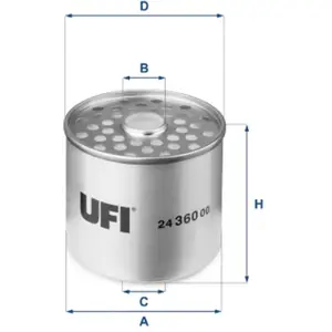 Comparateur de prix : Filtre à carburant UFI 24.360.00