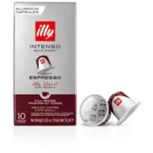 Comparateur de prix : Illy - 5 Boîtes de 10 Capsules Compatibles Intenso - 5x57 gr T.U