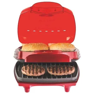 Machine à hamburger 1400w rouge ariete - 185 rouge - party time 185 rouge pas cher