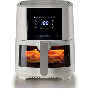 Ariete Friteuse électrique à air 4626/03-6LT Blanc - Panier transparent pas cher