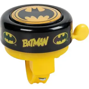 DC COMICS Sonnette vélo métal Enfant Batman Noir Jaune Superhéros Homme Chauvesouris pas cher