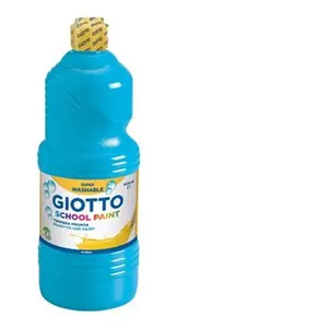 Comparateur de prix : GIOTTO SCHOOL - Peinture - peinture à tempera - cyan - 1 L