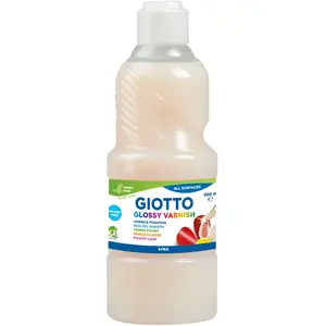 Giotto Gloss Varnish Peinture Fixative, 658600, Clair, 500 ML (Lot de 1) pas cher