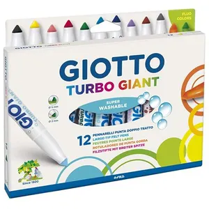 Comparateur de prix : F.I.L.A. GIOTTO Turbo Giant - Etui 12 feutres (dont 2 fluo)