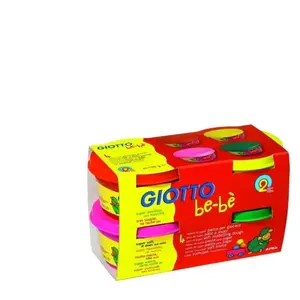 Comparateur de prix : Giotto's GIOTTO be-bè - Boite 4 x 100g pâte à jouer - magenta rouge jaune vert