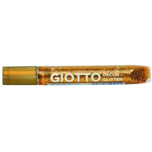 Giotto's Giotto 545100 Pack de 5 Tubes de colle pailletée métallique 10,5 ml Multicolore pas cher