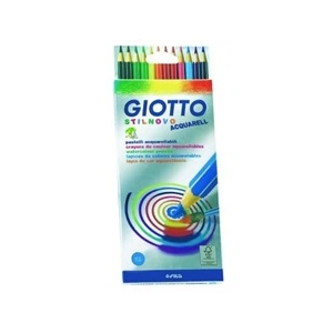 F.I.L.A. Etui 12 crayons de couleur aquarellables - Giotto Stilnovo