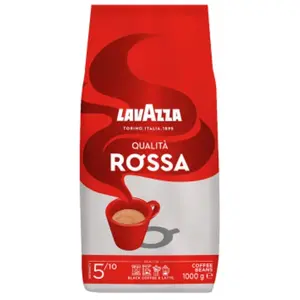 Comparateur de prix : Lavazza Grains de Café Rossa Qualita Arabica 40%/Robusta 60% 1 kg