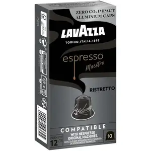 Comparateur de prix : Cafe-capsule Lavazza Espresso Ristretto pour Nespresso 10 pcs.