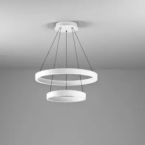 GEA LUCE CRISEIDE Suspension à 2 sources lumineuses, LED, FCRSB3,