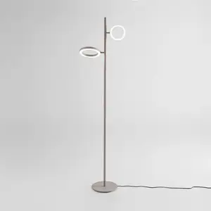 GEA LUCE GPIA Lampadaire à 2 sources lumineuses, avec anneaux, LED, GP... pas cher