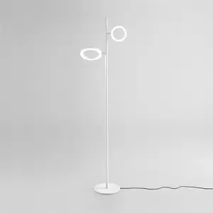 GEA LUCE GPIA Lampadaire à 2 sources lumineuses, avec anneaux, LED, GP...