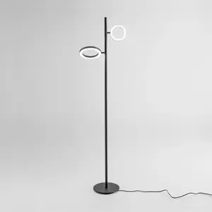GEA LUCE GPIA Lampadaire à 2 sources lumineuses, avec anneaux, LED, GP... pas cher