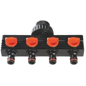 Claber R?partiteur 4 circuits filetage 20/27 mm 503199 Claber pas cher