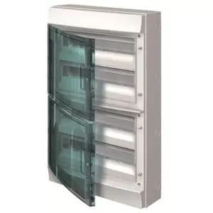 ABB - Mistral65H- Coffret Etanche-4R x 18 modules-Porte Transp.-RAL703... pas cher